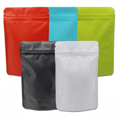 Snack food packaging pouch pure aluminum foil self-supporting ziplock bag nut snack standing packaging bag