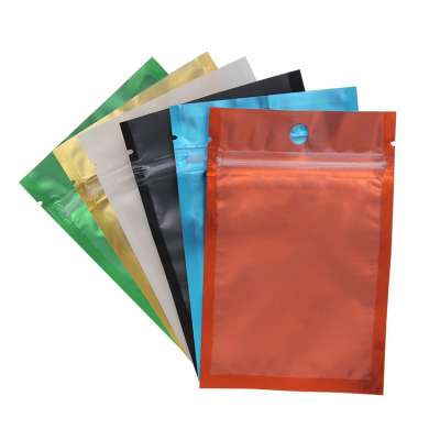 High quality heat seal Food Storge Bags Plastic paper ziplock bag covered with aluminum foil for tea