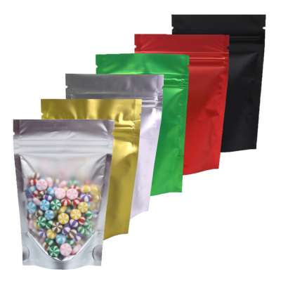 custom printing snack pouch food packaging plastic bag with zipper