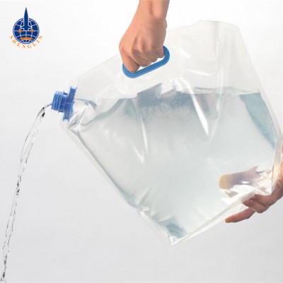 5L 10 Liter Foldable Portable Emergency Drinking Water Carrier Storage Plastic Bag Food Grade with Handle